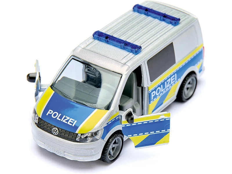 SIKU Super – Volkswagen T6 policajná dodávka s motorkou 1:50