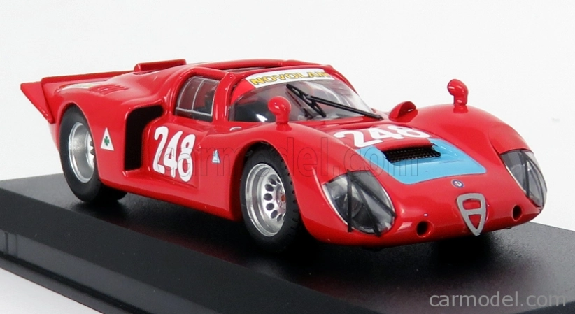 Best-model Alfa romeo 33.2 N 248 Targa Florio 1969 Pinto - Alberti 1:43 Red