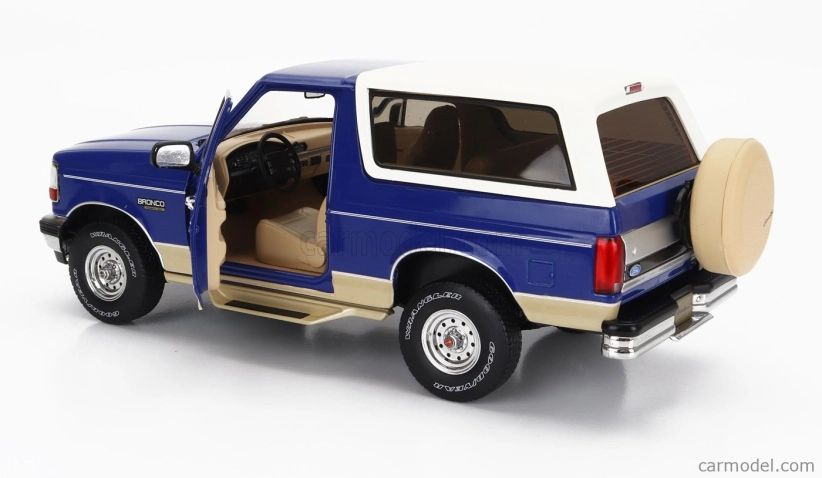 Greenlight Ford usa Bronco Eddie Bauer Edition 1996 1:18 Modrá Bílá