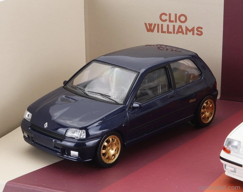 Norev Renault Set 3x Jet-car Clio Williams 1993 - R5 Supercinque Gt Turbo 1988 - Peugot 205 Gti 1.6 1984 1:43 Rôzne