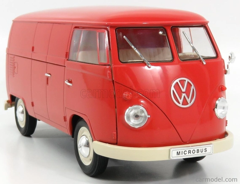 Welly Volkswagen T1 Van 1963 1:18 Červená