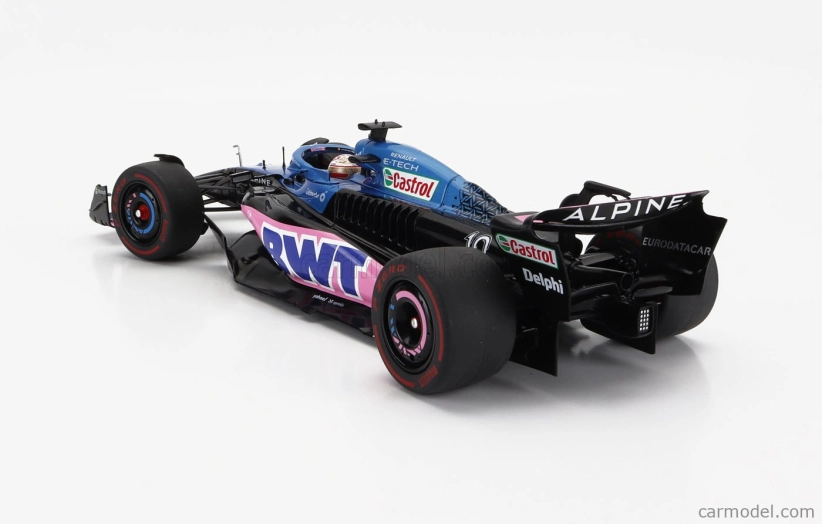 Solido Alpine F1  A523 Team Bwt Alpine N 10 3rd Dutch Gp 2023 Pierre Gasly 1:18 Modrá Růžová