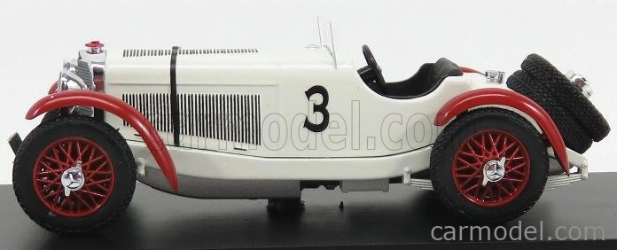 Rio-models Mercedes benz Ssk N 3 Winner Irish Gp 1930 R.caracciola 1:43 Bílé Bordeaux