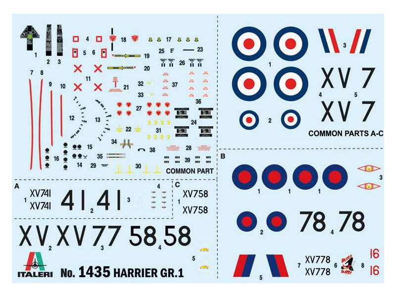 Italeri Harrier GR.1 Transatlantic Air Race 50. výročie (1:72)