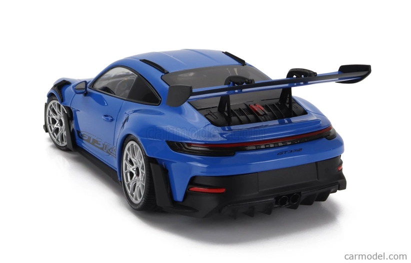 Minichamps Porsche 911 992 Gt3 Rs Coupe 2023 - Silver Rims 1:18 Blue
