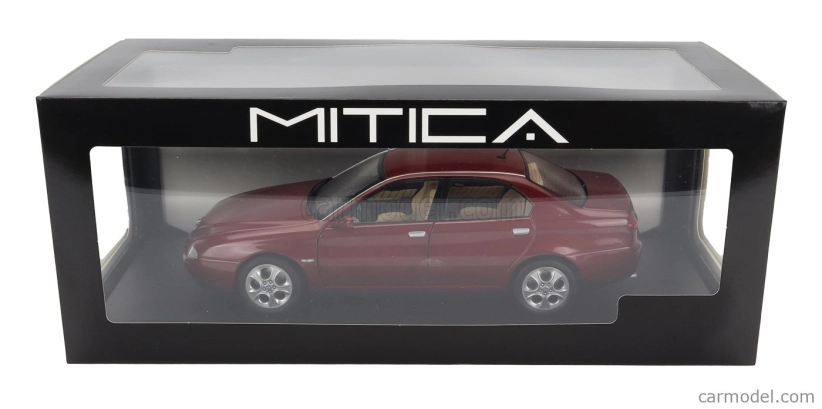 Mitica-diecast Alfa romeo 166 3.0 V6 1998 – Beige Interior 1:18 Rosso Proteo Met Red