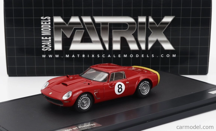Matrix scale models Iso rivolta 6000gt Stradale Prototipo N 8 Daytona Nembo 1965 1:43 Red Yellow