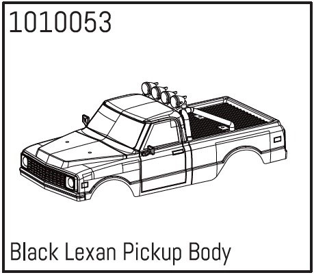 HBP240133 - (1010053) Black Lexan Pickup Body