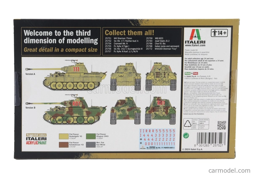 Talianeri Tank Sd.kfz. 171 Panther Ausf.a Military 1945 1:56 /