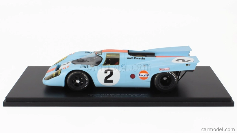 Spark-model Porsche 917k 4.5l Gulf Team John Wyer Automotive Engineering N 2 Winner 24h Daytona 1970 Pedro Rodriguez - Leo Kinnunen - Brian Redman 1:18 Světle Modrá Oranžová
