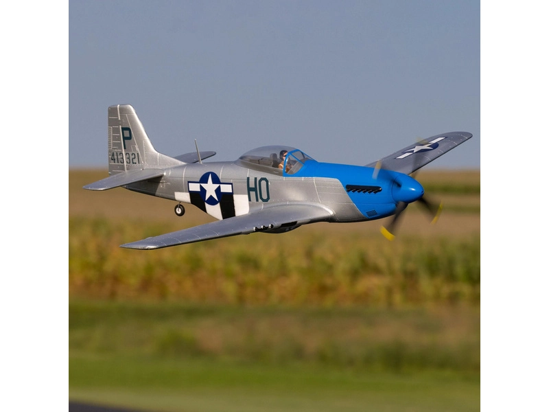 RC letadlo E-flite P-51D Mustang 1.2m SAFE Select BNF Basic