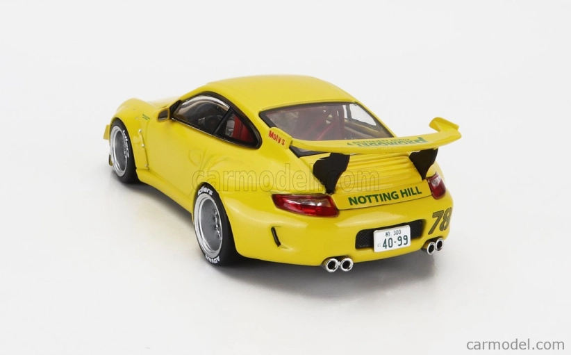 Ixo-models Porsche 911 997-2 Rwb Coupe 2008 1:43 Žltá