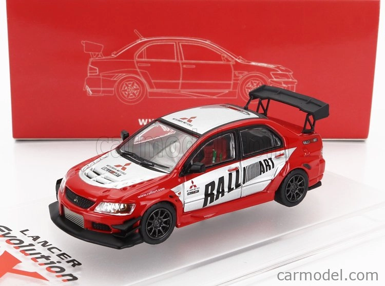 Cm-models Mitsubishi Lancer Evo Ix N 0 Rally Art 2003 1:64 Červená Stříbrná
