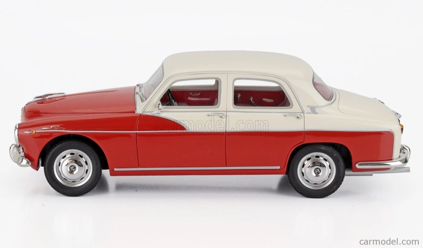 Modely v mierke Alfa romeo 1900 Super Berlina 1958 1:18 Červená Biela