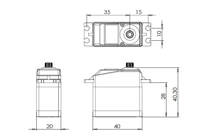 DS1009 (0,10s/60°, 8,8 kg.cm)