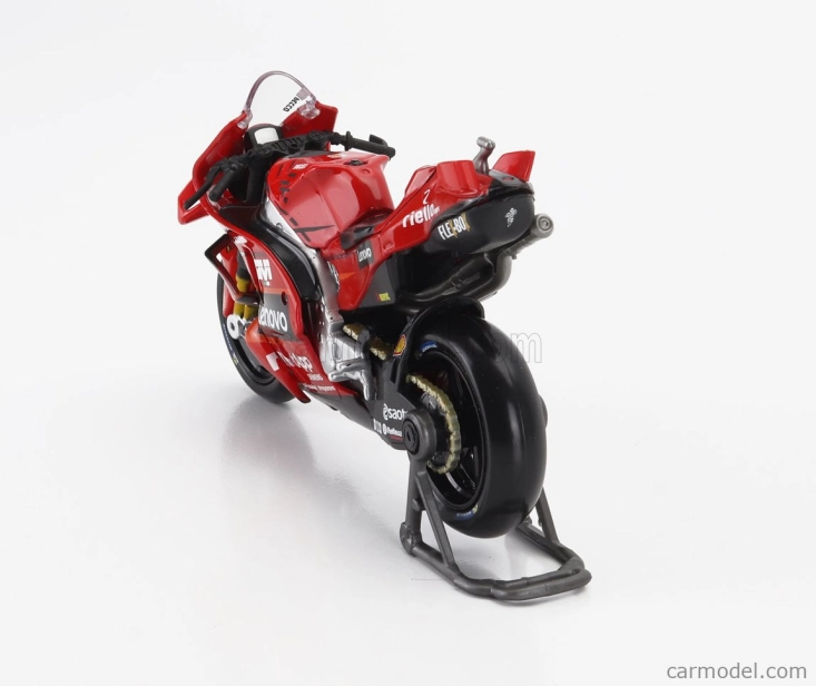 Maisto Ducati Set 2x Desmosedici Gp23 Team Lenovo N 1 World Champion Motogp Season 2023 Francesco Bagnaia + N 23 Motogp Season 2023 Enea Bastianini 1:18 Red