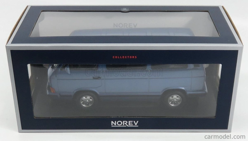 Norev Volkswagen T3 Multivan Minibus Blue Star 1992 1:18 Light Blue Met