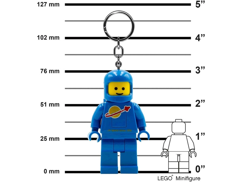 Svietiaca kľúčenka LEGO - Kozmonaut modrý