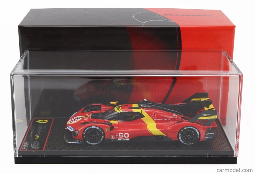 Bbr-models Ferrari 499p 3.0l Turbo V6 Team Ferrari Af Corse N 50 Launch Edition 2022 1:43 Červená žltá čierna