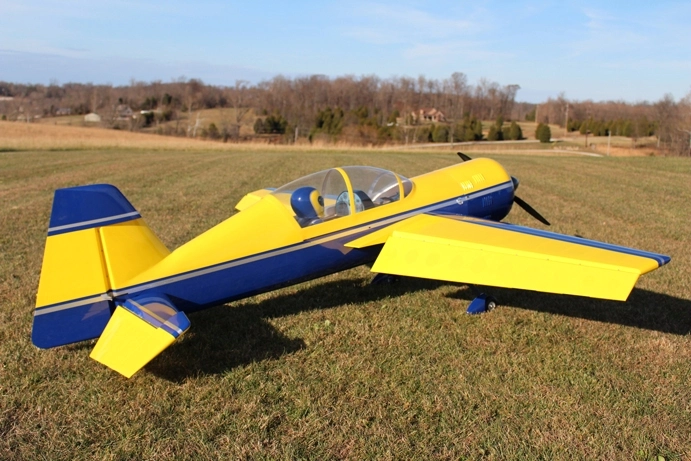 110" Yak 54 EXP žltá/modrá 2,79m