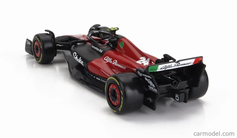 Bburago Alfa romeo F1 C43 Team Stake N 24 Season 2023 Guanyu Zhou 1:43 čierno-červená