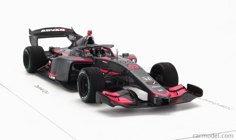 Spark-model Dallara Sf23 Honda M-tec Hr-417e Team Tgm Grand Prix N 53 Super Formula Sezóna 2023 Toshiki Oyu 1:43 Sivá červená