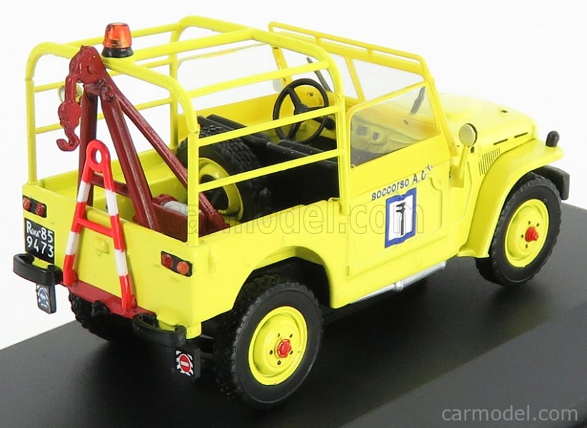Edicola Fiat Campagnola Aci 1965 - Carro Attrezzi - Wrecker Road Service 1:43 Žlutá