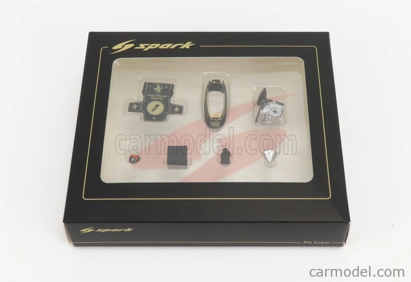 Spark-model Accessories F1  Set Lotus 72djps N 1 Emerson Fittipaldi Season 1972 World Champion 1:43 Black Gold Met