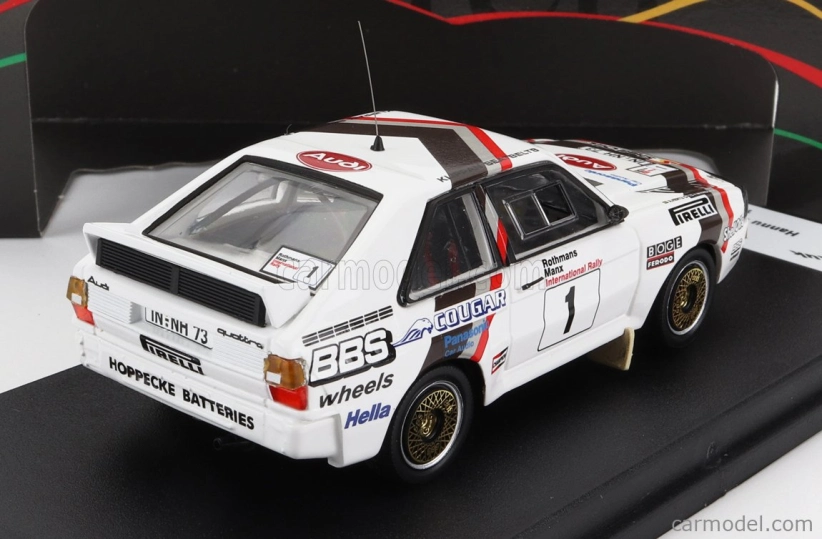 Trofeu Audi Quattro Sport N 1 Rally Manx 1984 H.mikkola - A.hertz 1:43 Bílá