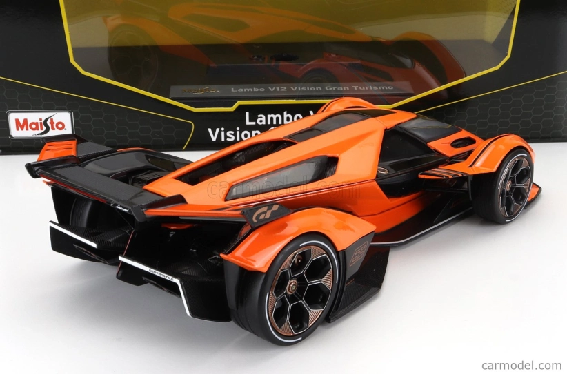Maisto Lamborghini Lambo V12 Vision Gt N 63 Gran Turismo 2020 1:18 Oranžová Černá