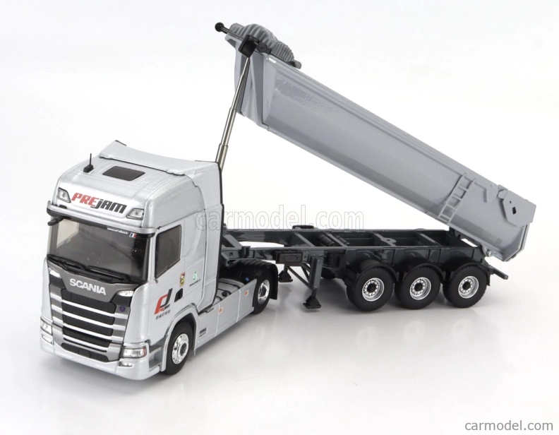 Eligor Scania S770 V8 Truck Cassone Ribaltabile Prejam Transports 2020 1:43 Silver