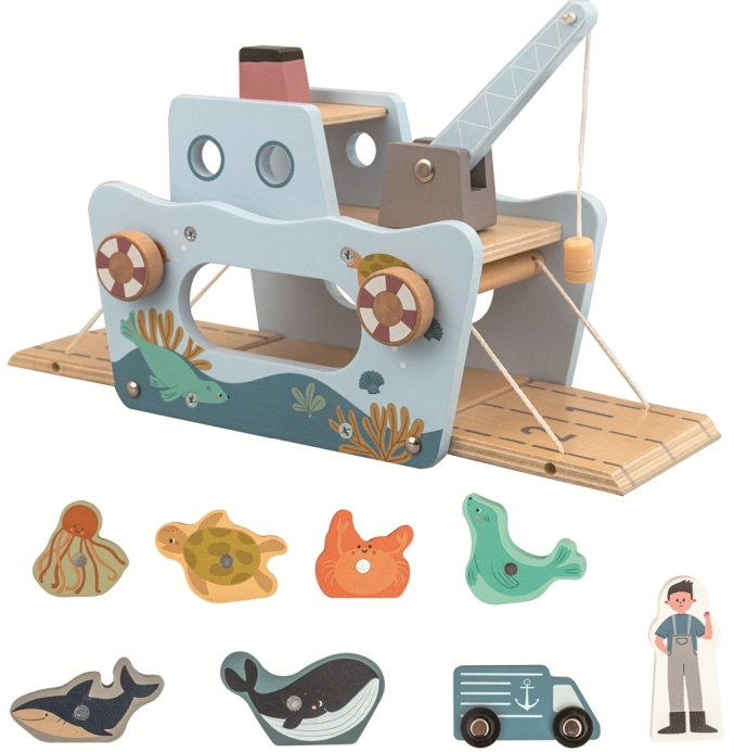 2Kids Toys Magnetická hračka Rybářská loď
