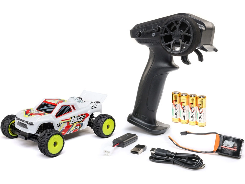 BAZAR – RC auto Losi Micro-T 1:28 RTR, biele