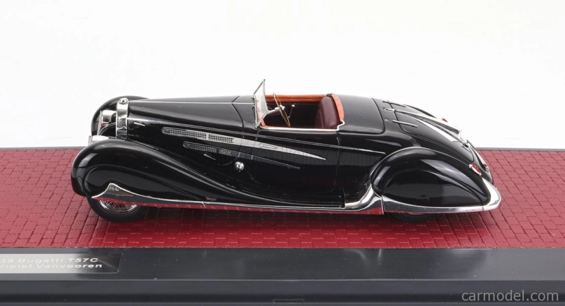 Matrix scale models Bugatti Type 57c Cabriolet Van Vooren 1939 1:43, černá