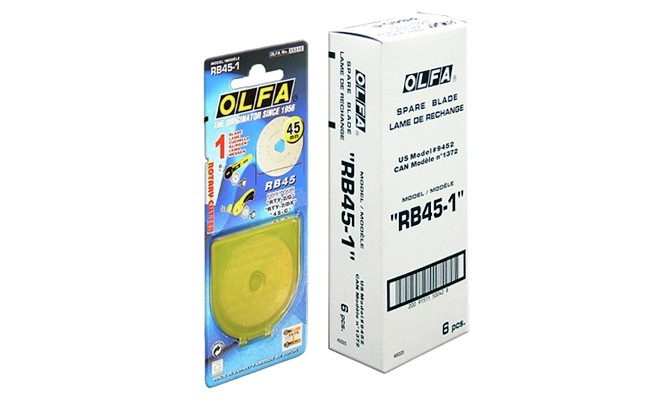 Náhradné rotačné nože OLFA RB 45-1, priemer 45 mm (1ks)