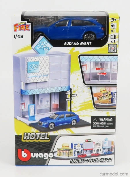 Bburago Accessories Diorama – Hotel With Audi A6 Avant 2020 1:43 rôzne