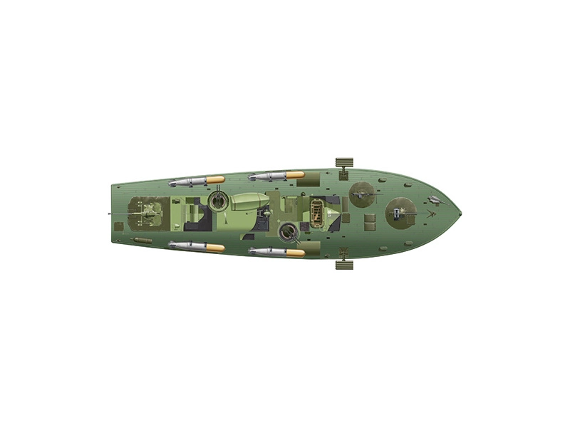 Italeri torpédoborec Elco 80 PT-596 (1:35)