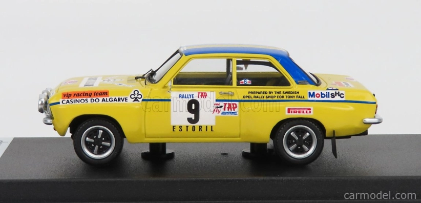 Trofeu Opel Ascona (night Version) N 9 Rally Tap 1974 T.fall - R.turvey 1:43 Žlutá Modrá