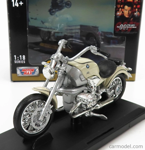 Motor-max BMW R1200c 1997 - 007 James Bond - Zajtrajšok nikdy neumiera - Il Domani Non Muore Mai 1:18 Cream