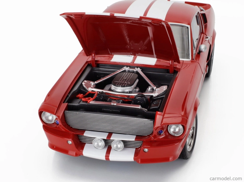 Kk-scale Ford usa Mustang Shelby Gt500 Eleanor Coupe 1967 1:12 červená biela