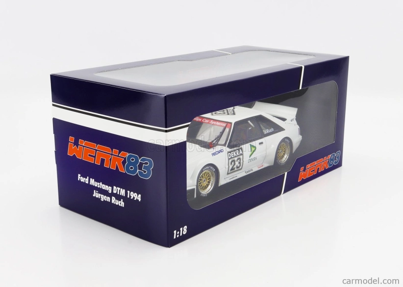 Werk83 Ford usa Mustang 5.0 N 23 Dtm Season 1994 Jurgen Ruch 1:18 Bílá