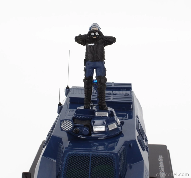 Perfex Berliet Vxb 170 Vbrg Anfibio Blindato Gendarmerie Saint Soline With Figure Police Gendarmes 1974 1:43 Blue