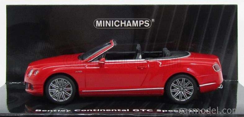 Minichamps Bentley Continental Gt Speed Cabriolet 2012 1:43 St. James Red