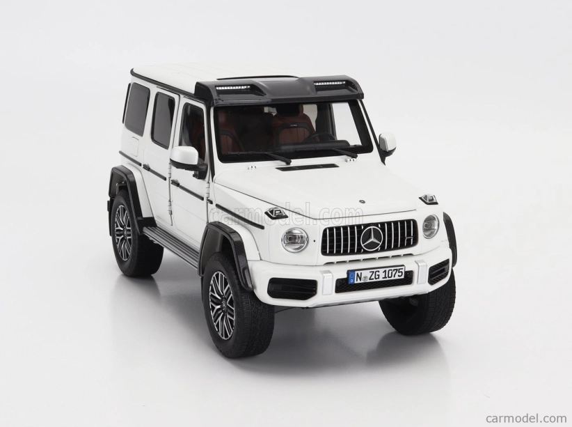 Nzg Mercedes benz G-class G63 4x4 Amg 2023 1:18 Opalith White