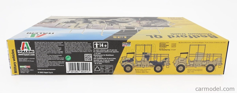 Italeri Bedford Ql Medium Truck Military 1939 1:35 /