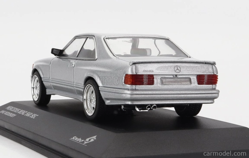 Solido Mercedes benz S-class 560sec Amg (c126) Wide Body 1990 1:43 Strieborný