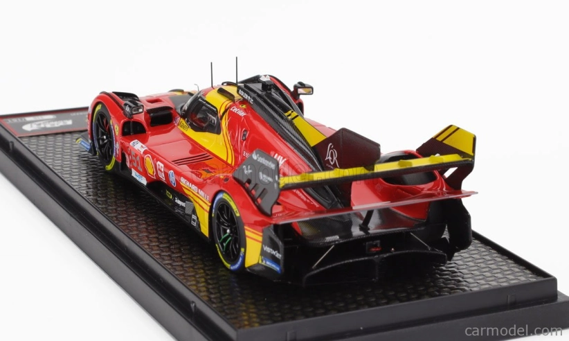 Bbr-models Ferrari 499p 3.0l Turbo V6 Team Ferrari Af Corse N 51 3. 24h Le Mans 2024 Alessandro Pier Guidi - James Calado - Antonio Giovinazzi 1:43 Červená Žltá Čierna