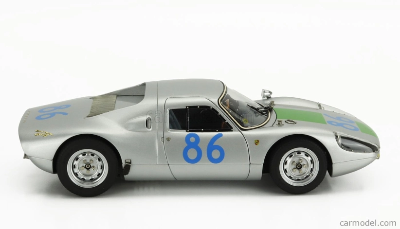 Cmc Porsche 904 Carrera Gts Ch.904-005 N 86 Winner Targa Florio 1964 Colin Davis - Antonio Pucci 1:18 Silver