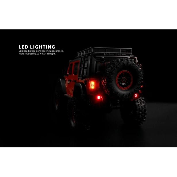 RC auto DF-4S PRO Crawler 313 mm 1:10, červená