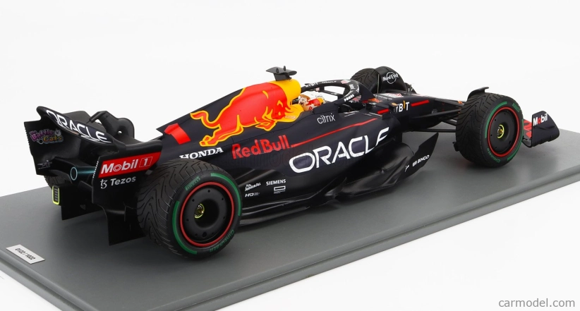 Spark-model Red bull F1 Rb18 Team Oracle Red Bull Racing N 1 World Champion Winner Japan Gp With Pit Board 2022 Max Verstappen 1:12 Matte Blue Yellow Red